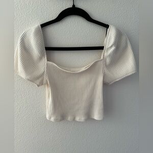 H&M cropped puff short sleeve